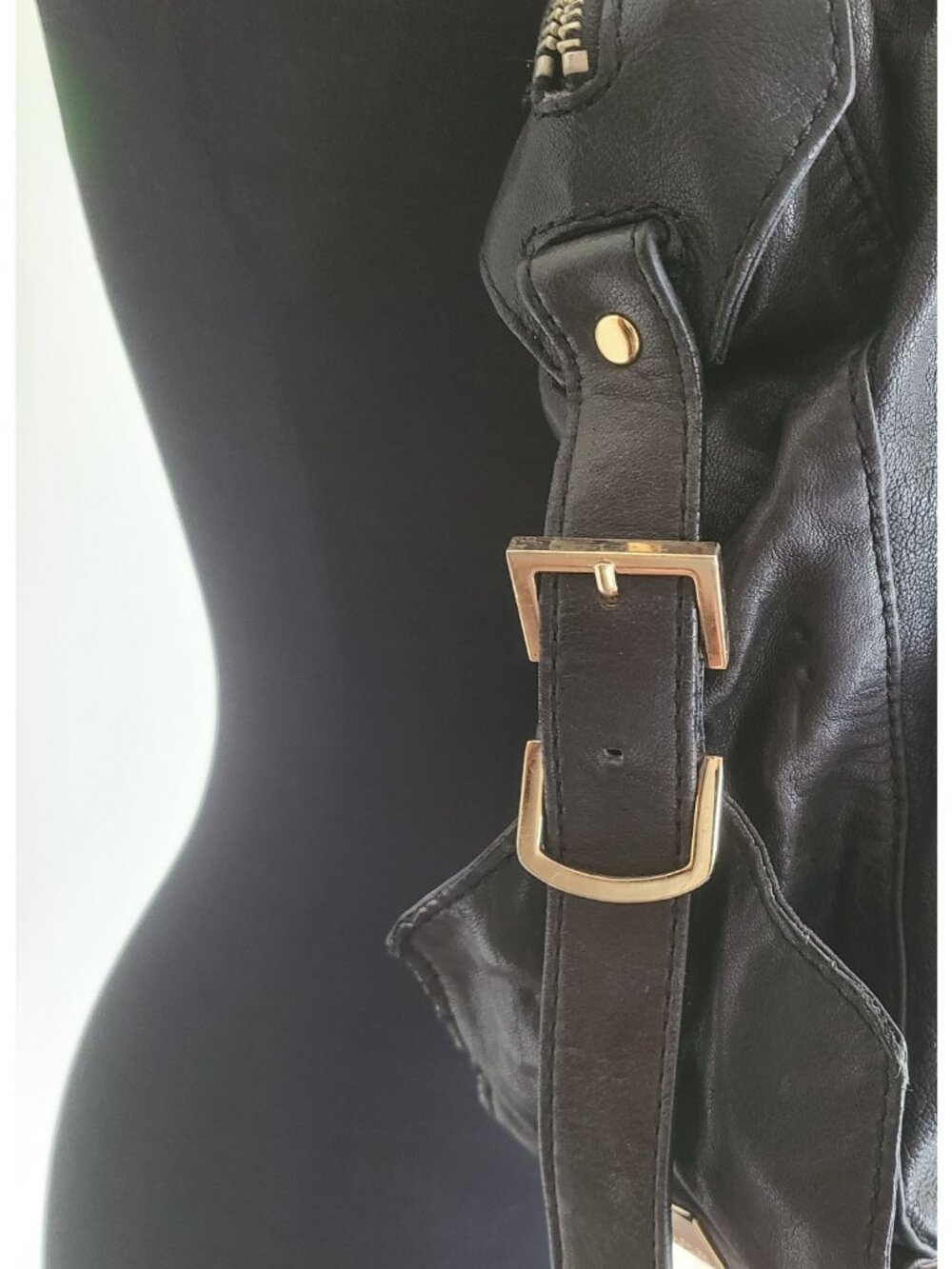 Kooba Leather Rose Hobo Bag Black Excellent Condition Vintage - Picture 2 of 8